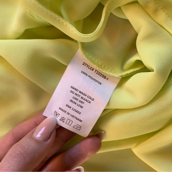 ๐ 2/$10 Lush neon green yellow tank top crisscross back - Picture 7 of 8